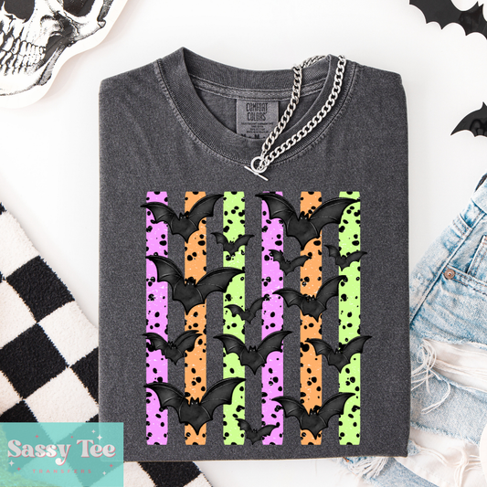 BATS NEON COLORS PREPPY STRIPES **Preorder/Restock Ships in 5-10 biz days**