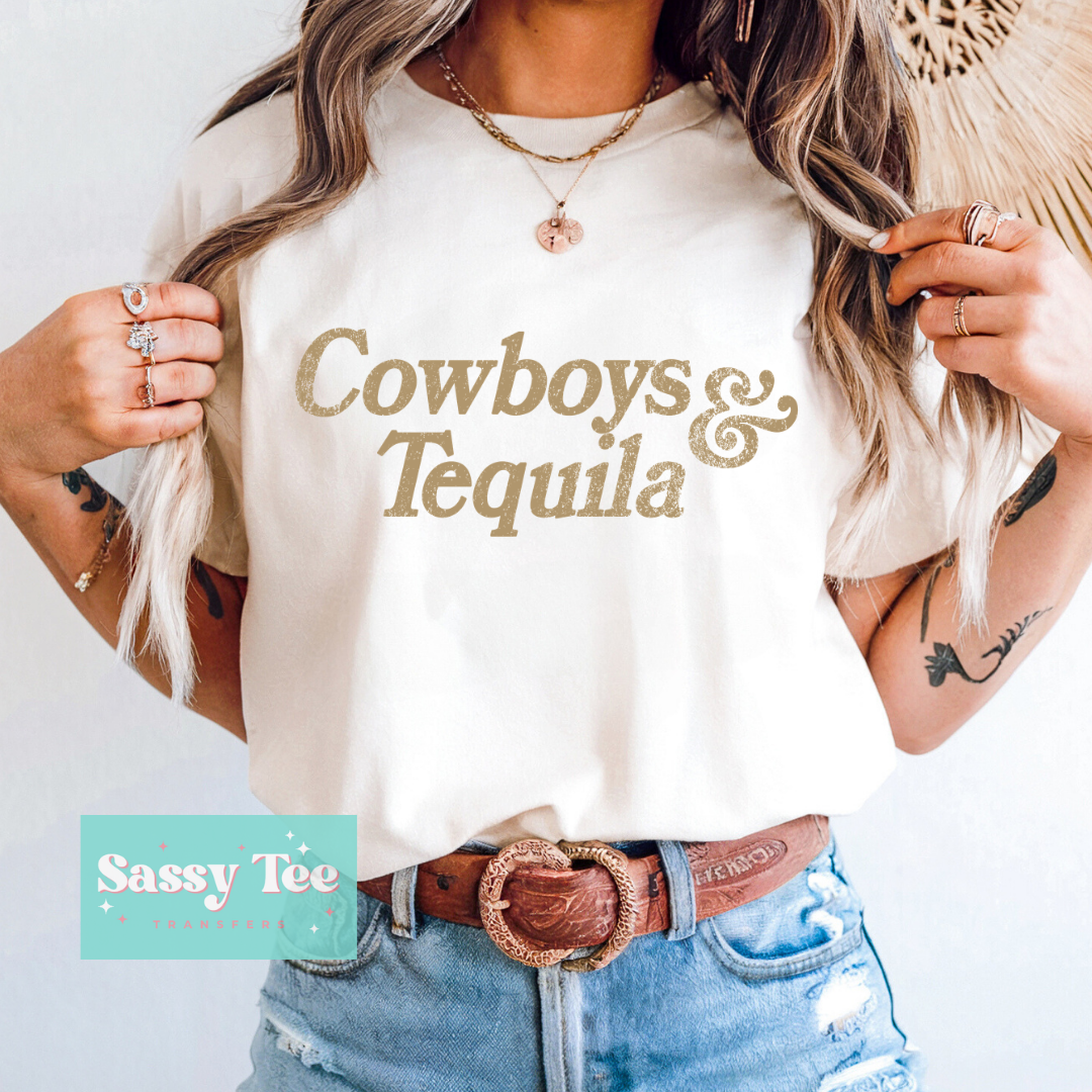 COWBOYS AND TEQUILA DISTRESSED **Preorder/Restock Ships in 5-10 biz days**