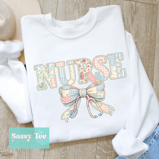 NURSE STETHESCOPE PATCHWORK **Preorder/Restock Ships in 5-10 biz days**