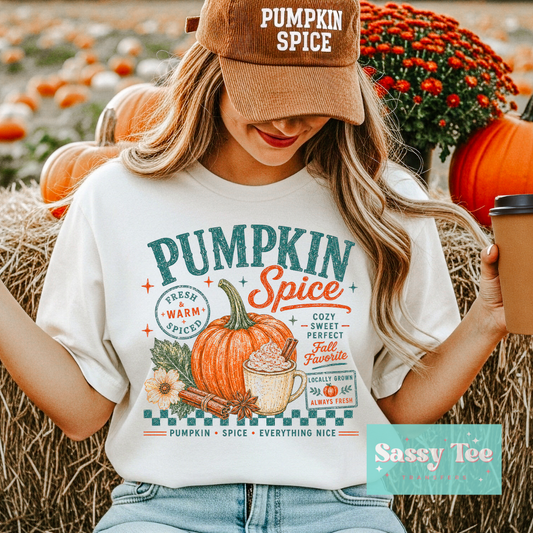 PUMPKIN SPICE VINTAGE CHECKERS **Preorder/Restock Ships in 5-10 biz days**