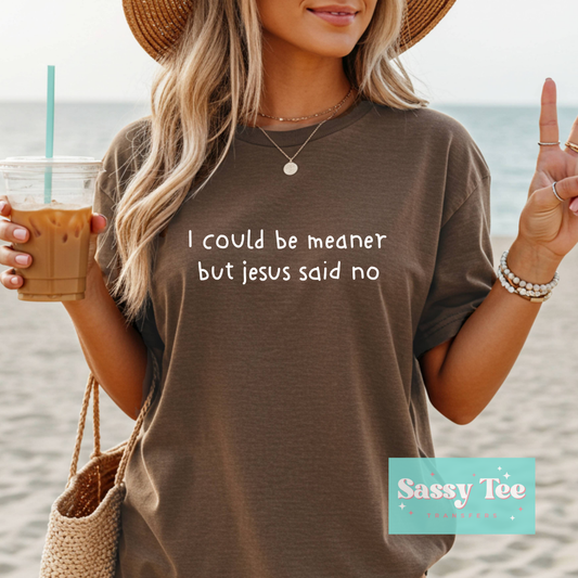 I COULD BE MEANER BUT JESUS SAID NO **Preorder/Restock Ships in 5-10 biz days**