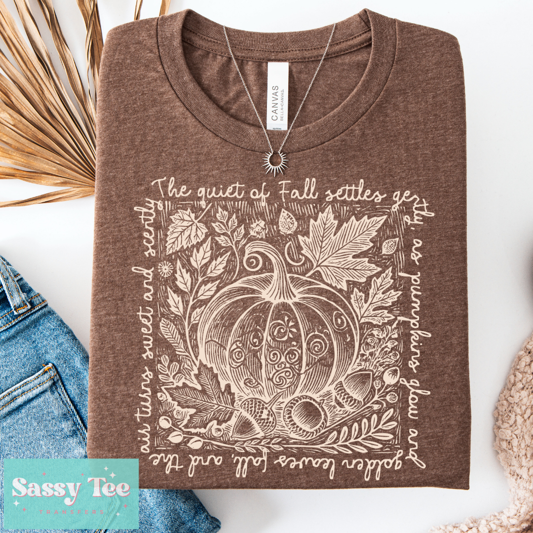 THE QUIET OF FALL SETTLES PUMPKIN **Preorder/Restock Ships in 5-10 biz days**