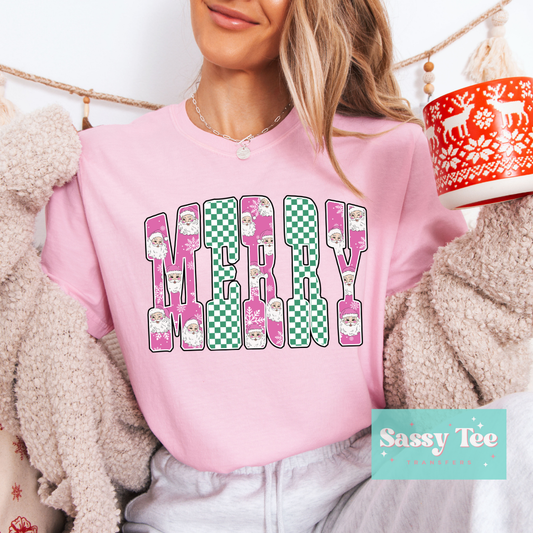 MERRY SANTA RETRO PINK **Preorder/Restock Ships in Est. 5-10 biz days**