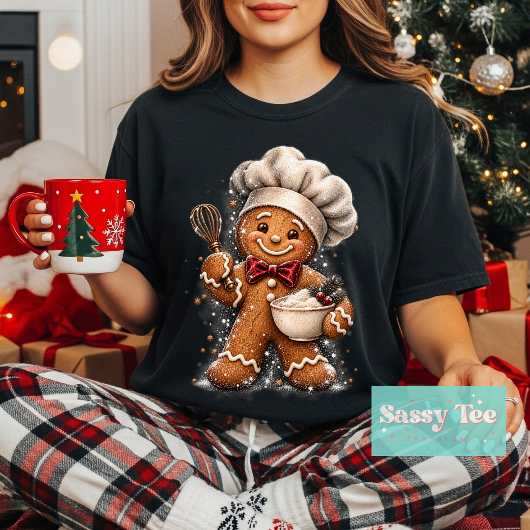 GINGERBREAD MAN CHEF For Darker Colors **Preorder/Restock Ships in 5-10 biz days**