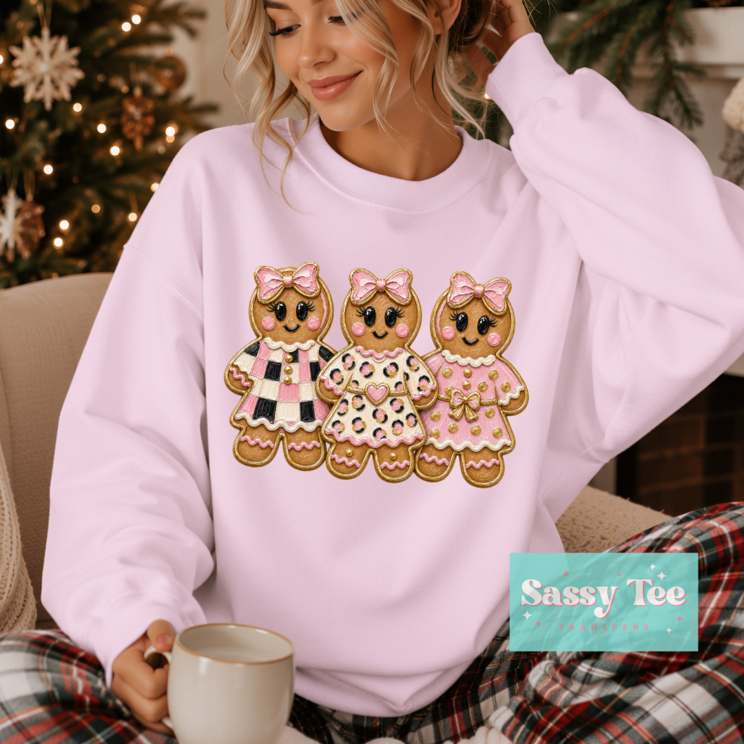 GINGERBREAD GIRLS PINK BLACK RETRO LEOPARD FAUX TEXTURE PAINT **Preorder/Restock Ships in 5-10 biz days** •