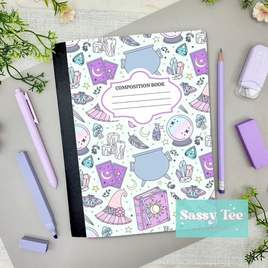 MAGIC WITCHCRAFT PASTEL Peel + Stick Notebook Cover SET