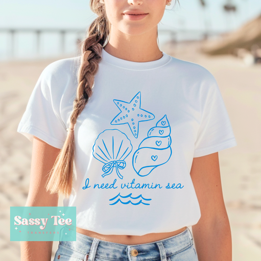 I NEED VITAMIN SEA BLUE PREPPY **Preorder/Restock Ships in 5-10 biz days**