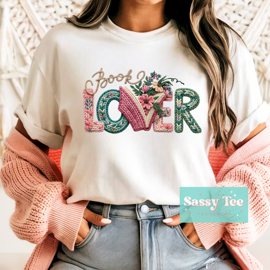 BOOK LOVER FAUX YARN FLORAL **Preorder/Restock Ships in 5-10 biz days**