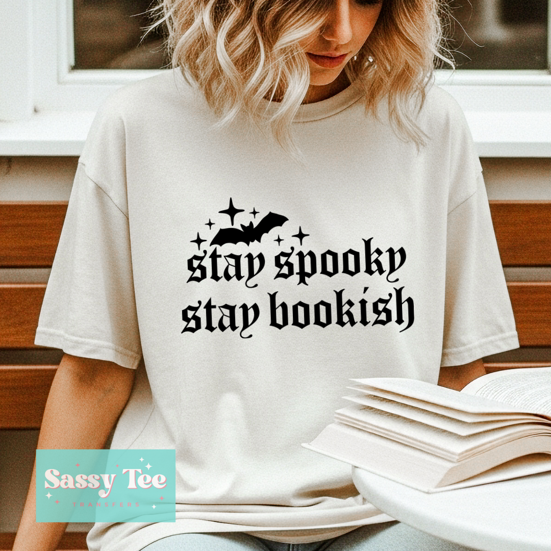 STAY SPOOKY STAY BOOKISH BAT **Preorder/Restock Ships in 5-10 biz days**