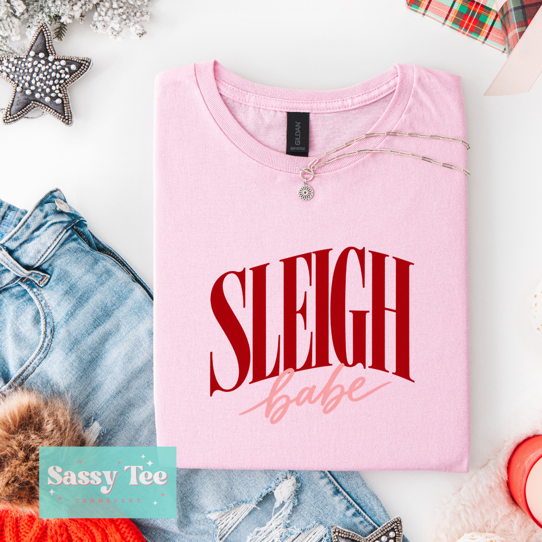SLEIGH BABE RED PINK **Preorder/Restock Ships in 5-10 biz days**