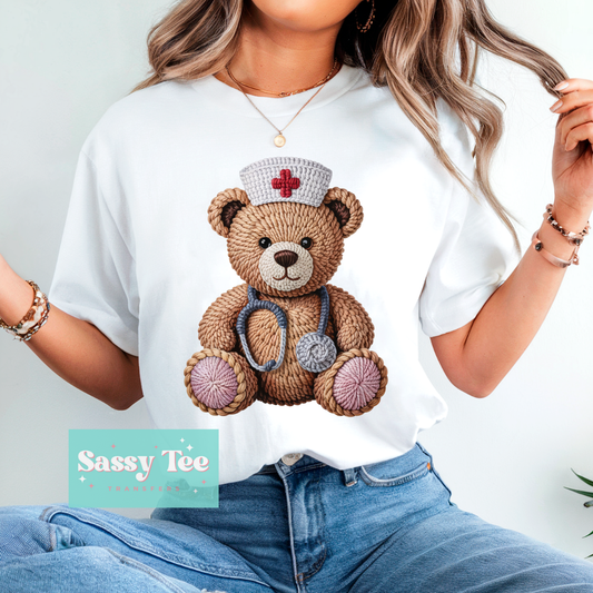 TEDDY NURSE FAUX YARN **Preorder/Restock Ships in 5-10 biz days**