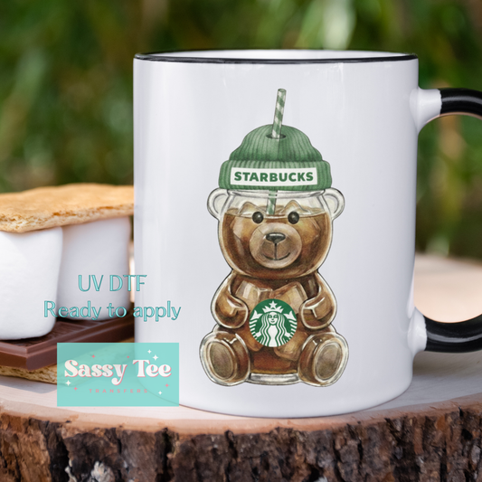 BEARISTA UV DTF CUP DECAL **Preorder/Restock Ships in 5-10 biz days**