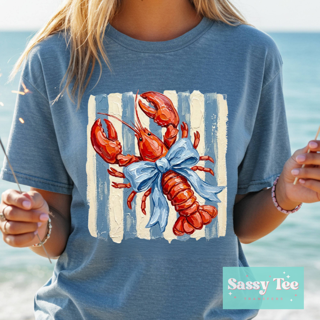 LOBSTER BOW PREPPY TEXTURE PAINT **Preorder/Restock Ships in 5-10 biz days**