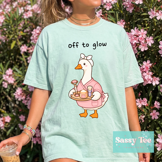 OFF TO GLOW SELF-CARE GOOSE **Preorder/Restock Ships in 5-10 biz days**