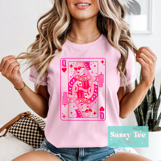 QUEEN CARD TUMBLER PINK **Preorder/Restock Ships in 5-10 biz days**