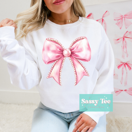 PINK PEARL BOW COQUETTE