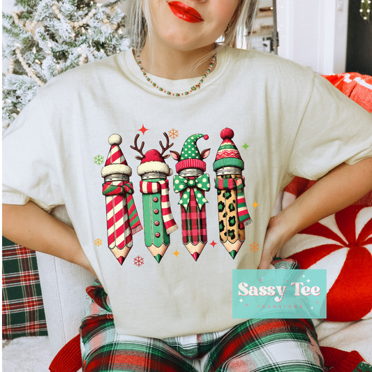 TEACHER CHRISTMAS PENCILS Restocked