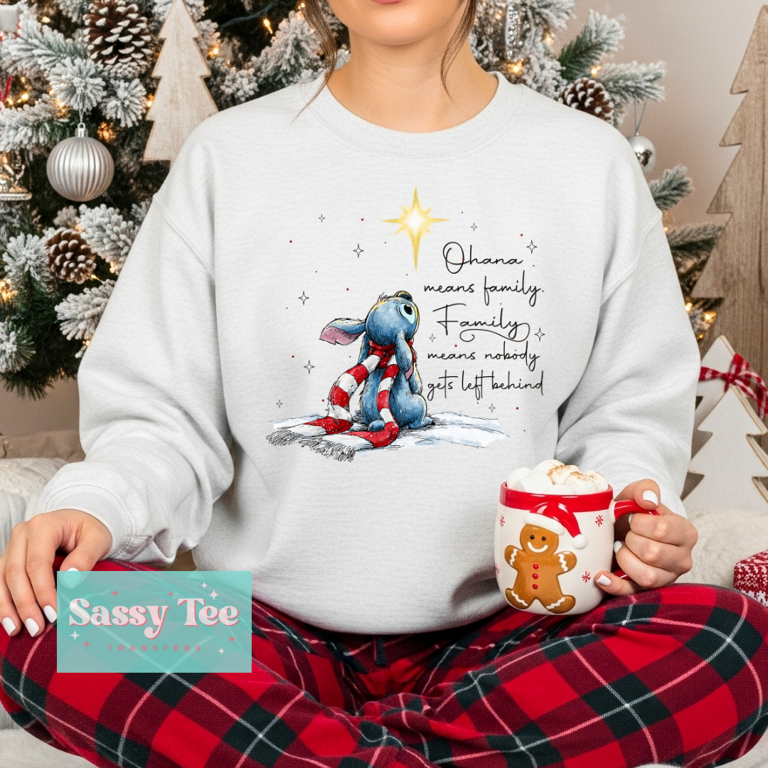 STITCH CHRISTMAS STAR MEANS FAMILY VINTAGE **Preorder/Restock Ships in 5-10 biz days**