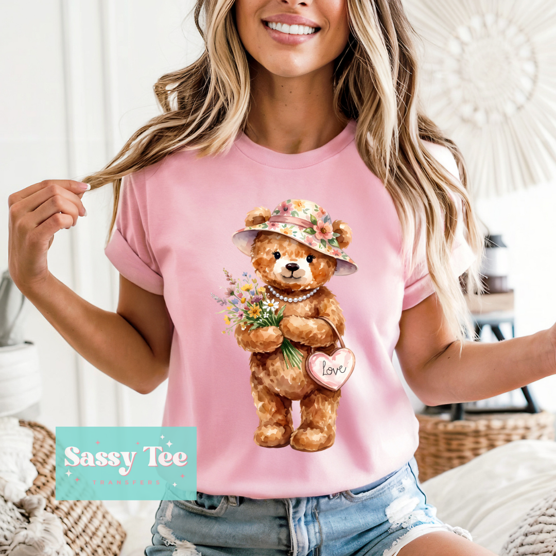 TEDDY SPRING FLOWERS LOVE **Preorder/Restock Ships in 5-10 biz days**