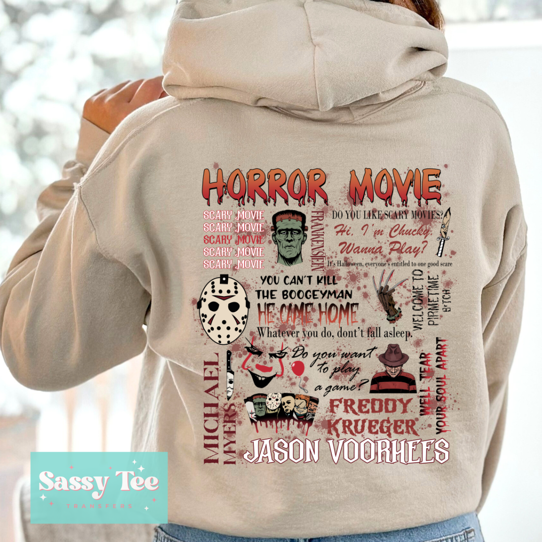 HORROR FAVS KNIFE Front + Back options **Preorder/Restock Ships in 5-10 biz days**