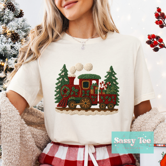 CHRISTMAS TRAIN FAUX YARN **Preorder/Restock Ships in 5-10 biz days**