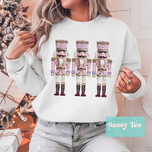 PINK NUTCRACKER PAINT TEXTURE ART **Preorder/Restock Ships in Est. 5-10 biz days**