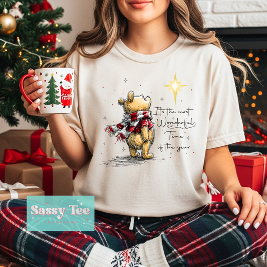 POOH CHRISTMAS STAR MOST WONDERFUL TIME VINTAGE **Preorder/Restock Ships in 5-10 biz days**