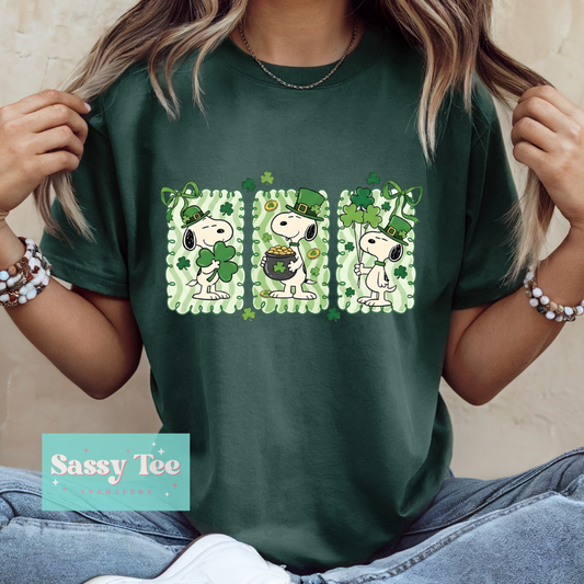 SNOOPY GOLD CLOVERS FRAMES BOW **Preorder/Restock Ships in 5-10 biz days**