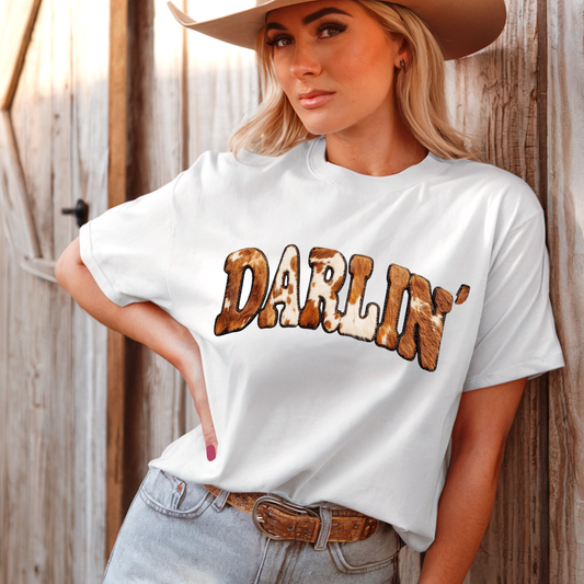 DARLIN FAUX COWHIDE WESTERN **Preorder/Restock Ships in 5-10 biz days**