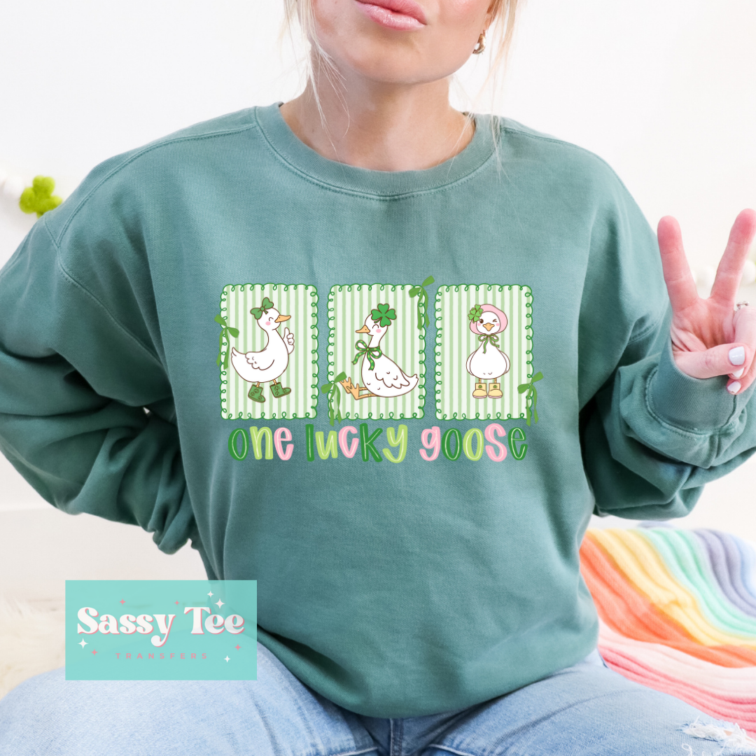 ONE LUCKY GOOSE ST. PATTY CLOVER FRAME **Preorder/Restock Ships in 5-10 biz days**