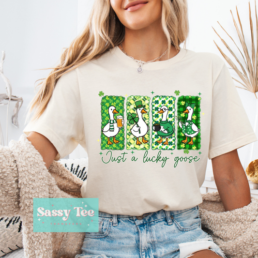 JUST A LUCKY GOOSE ST. PATTY FUN FRAMES **Preorder/Restock Ships in 5-10 biz days**