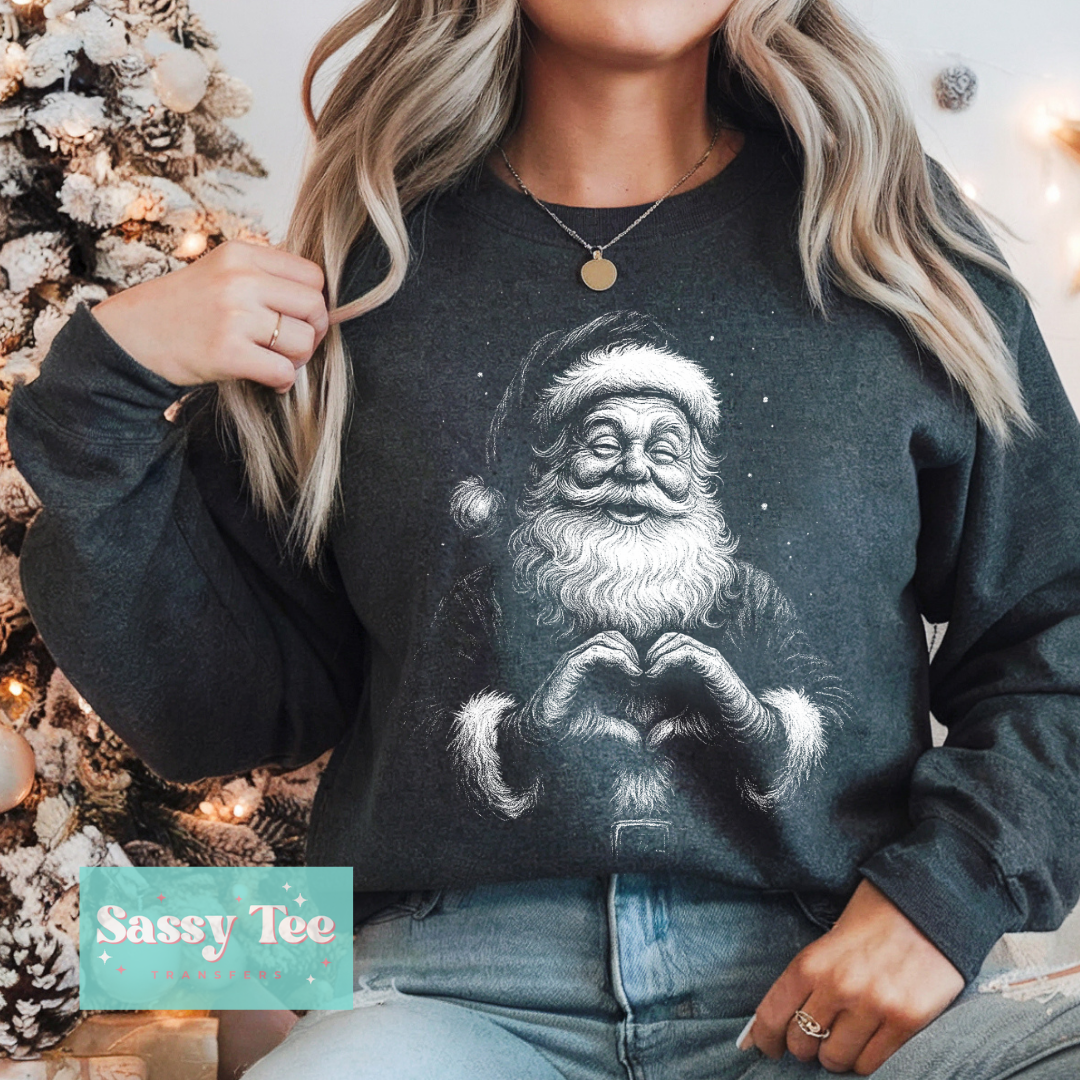 SANTA HEART  For Darker Colors **Preorder/Restock Ships in 5-10 biz days**