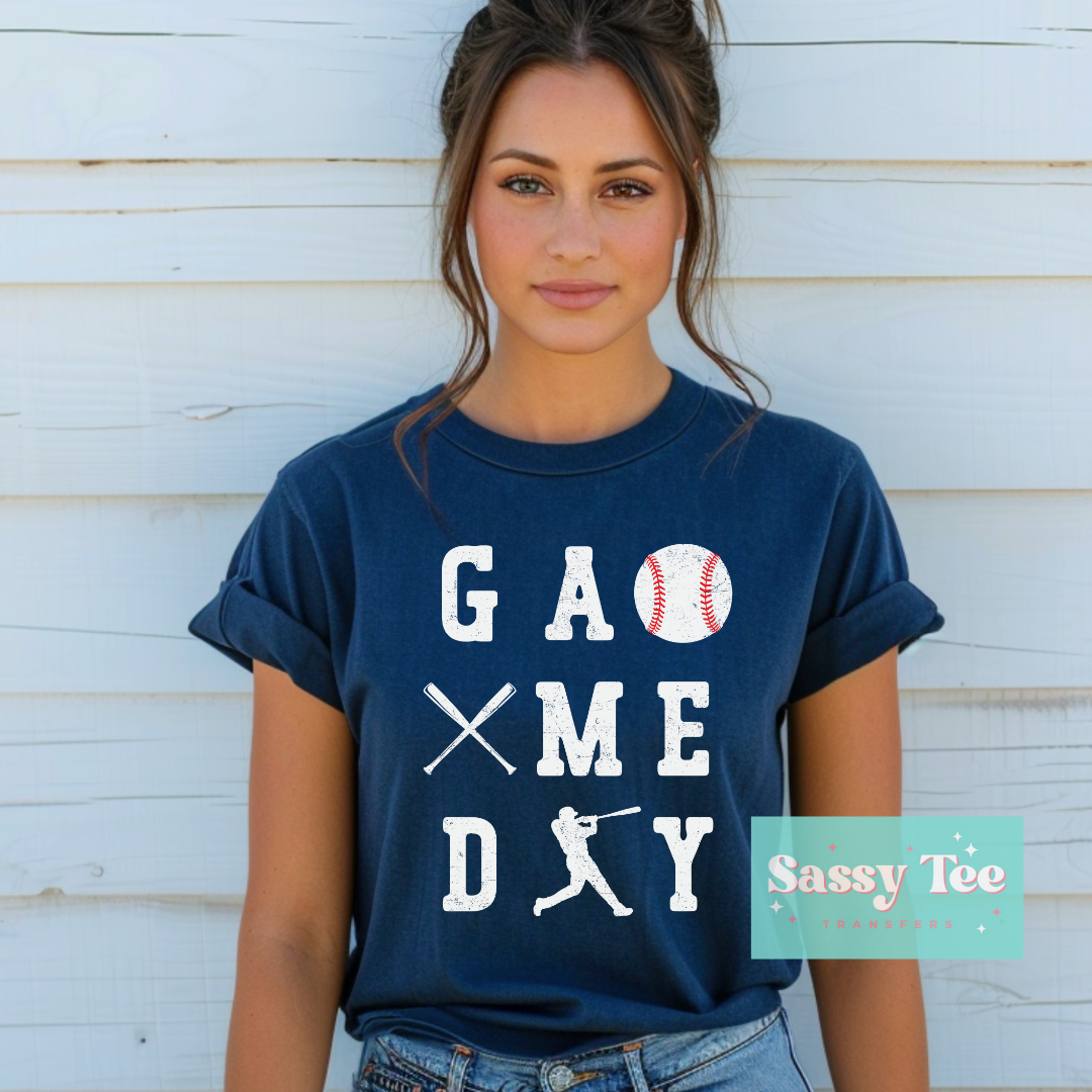 GAME DAY BASEBALL WHITE **Preorder, Ships in 5-8 days**