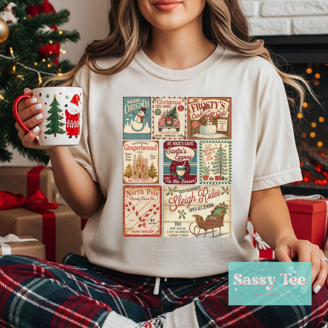 CLASSIC CHRISTMAS TRENDY SIGNS **Preorder/Restock Ships in Est. 5-10 biz days**