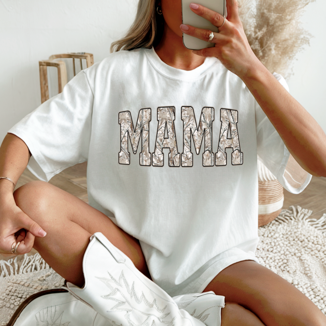 MAMA CAMO WINTER WHITE MOSSY OAK **Preorder/Restock Ships in 5-10 biz days**