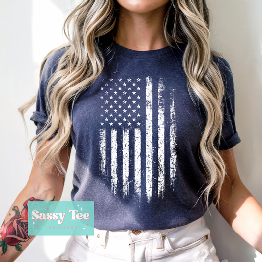 AMERICAN FLAG WHITE CHALK **Preorder/Restock Ships in 5-10 biz days**