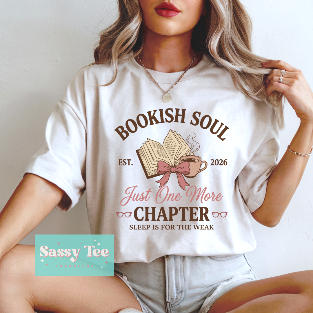 BOOKISH SOUL JUST ONE MORE CHAPTER COFFEE BOW **Preorder/Restock Ships in 5-10 biz days**