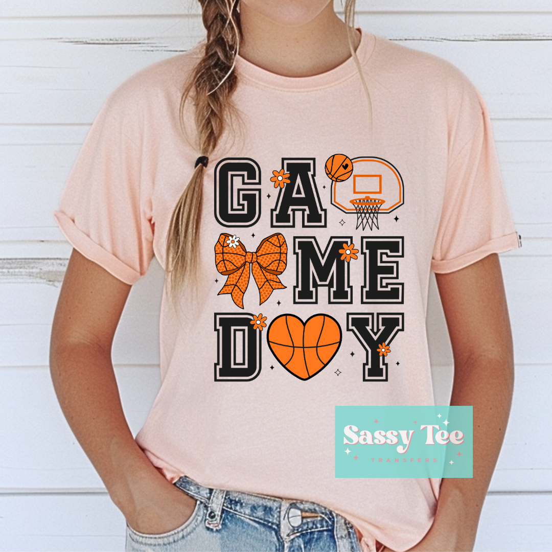 GAME DAY BASKETBALL BOW **Preorder, Ships in 7-10 days**