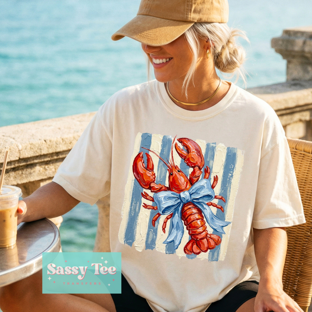LOBSTER BOW PREPPY TEXTURE PAINT **Preorder/Restock Ships in 5-10 biz days**