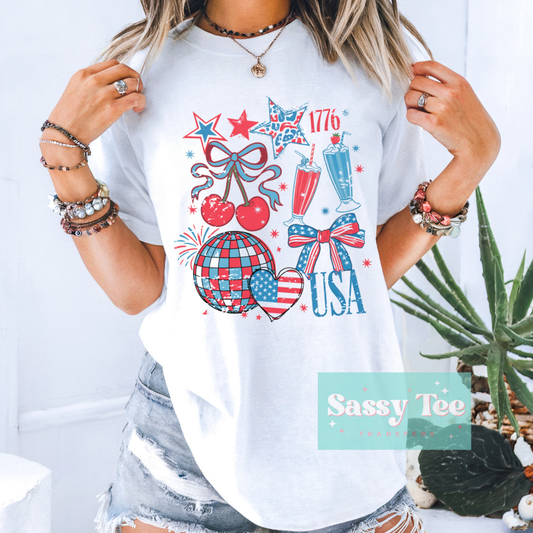 JULY 4TH USA RETRO