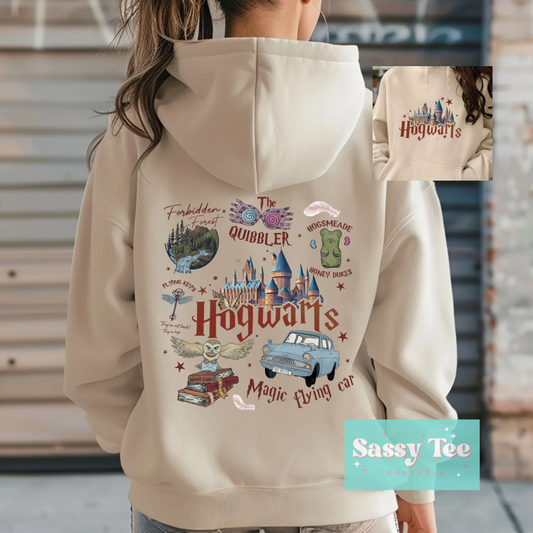 POTTER HOGWARTS Front/Back options