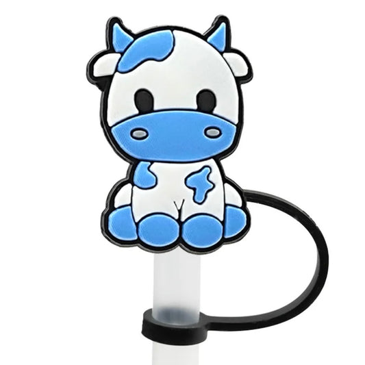 BLUE COW STRAW TOPPER
