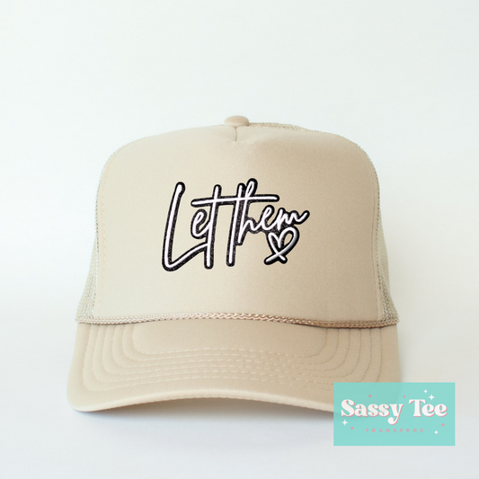 LET THEM Hat Patch