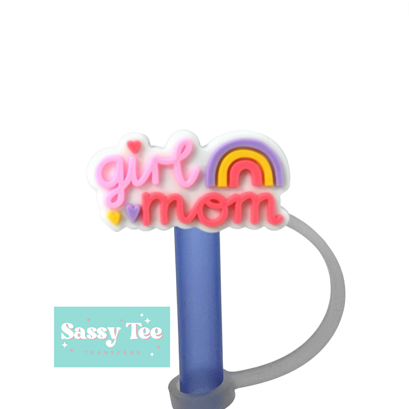 GIRL MOM Straw topper