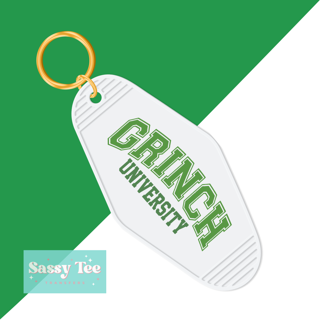 GREEN MAN UNIVERSITY UV DTF Keychain