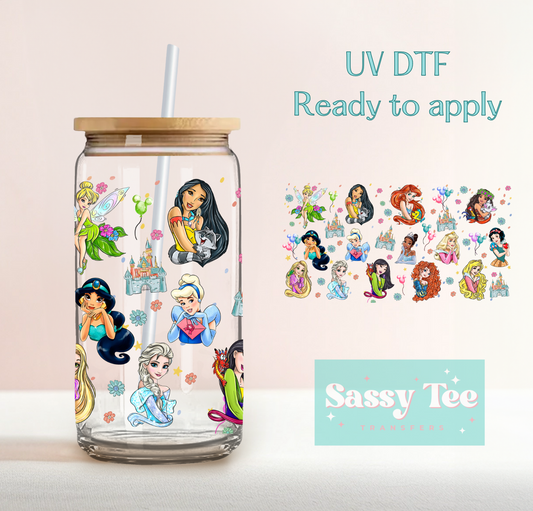 PRINCESSES CASTLE UV DTF CUP WRAP **Preorder Ships in 5-10 biz days**