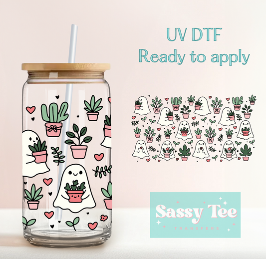 GHOST PLANT UV DTF CUP WRAP *Ships in 5-10 biz days