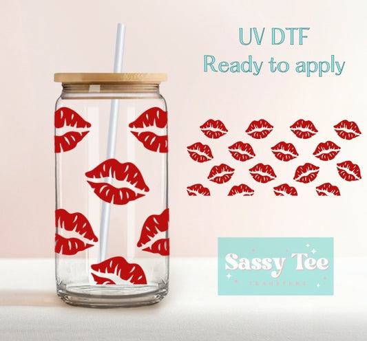 LIPS UV DTF cup wrap