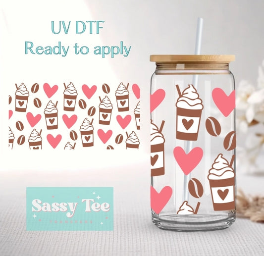 COFFEE LOVE UV DTF cup wrap