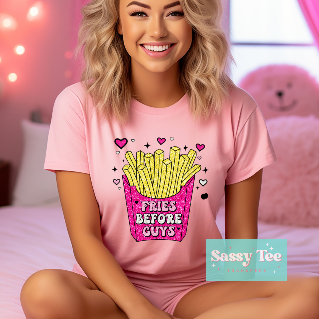 FRIES BEFORE GUYS PINK